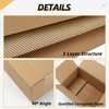ZBEIVAN Shipping Boxes Mailers 4x4x4 inches Corrugated Cardboard Small Packing