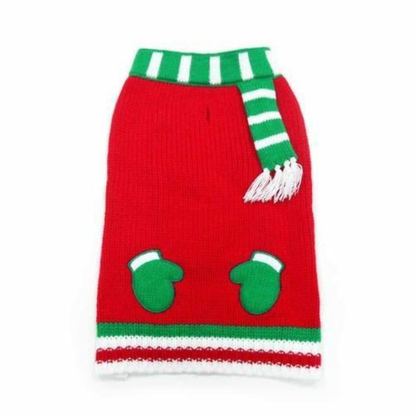 Dogo Mitten Scarf Holiday Dog Sweater (XXS)
