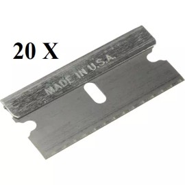 Razor Blades Single Edge Extra Sharp Super Strong  Made in USA!! - 20 Pieces