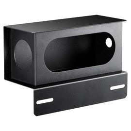 Partsam Heavy Duty Black Steel Utility Truck Trailer 6" Tail Light Guard Oval Box 2" Side Light