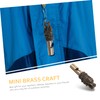 BESPORTBLE Emergency Whistle Keychain Squeeze Brass Camping Whistle Survival Tool