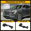 FUELHOOD Front Bumper Bracket for GMC Terrain 2018-2021 No.84709614/84709616/84362702/84362701/GM1043144/GM1042144 Left