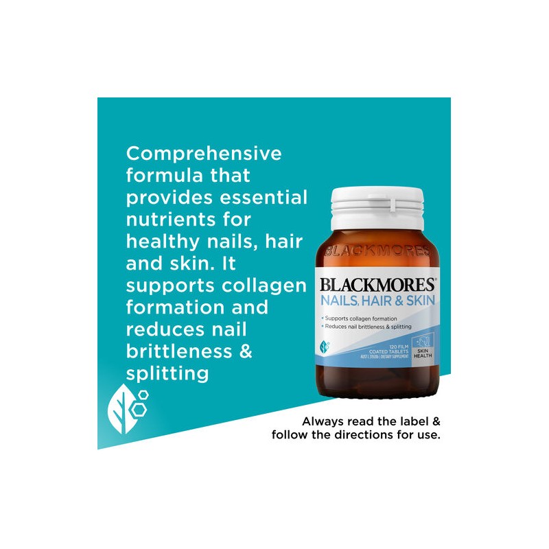 Blackmores Nails Hair + Skin 120 Tablets