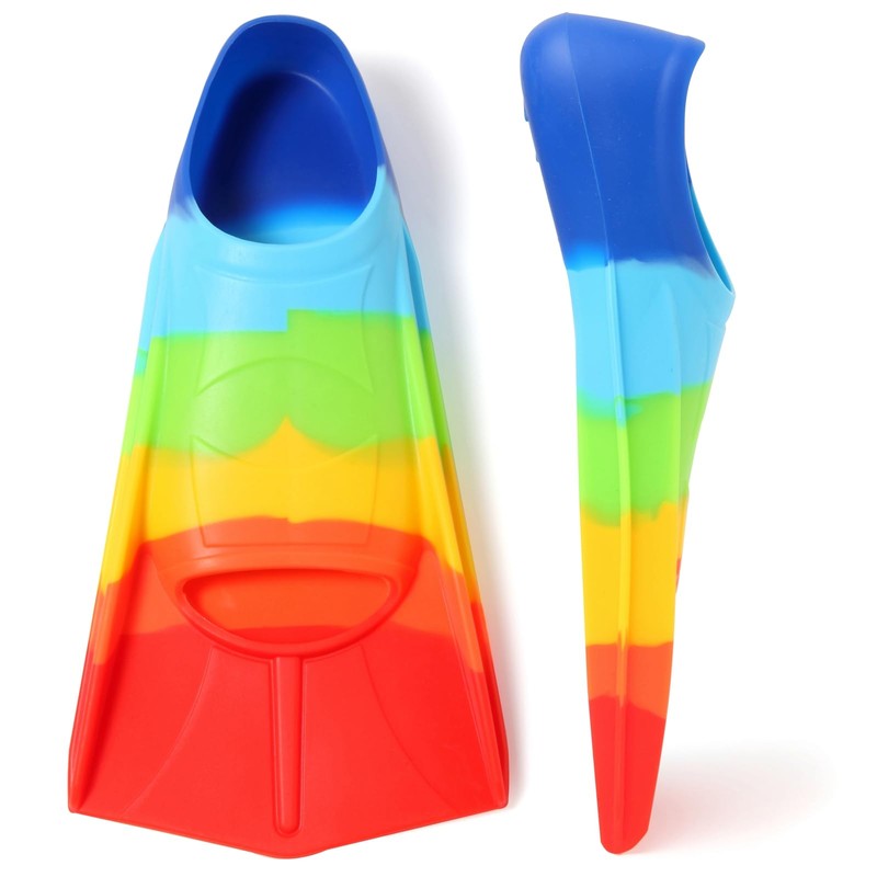 Azuunye Kids Swim Fins,Kids Flippers Youth Swimming Fins for Lap
