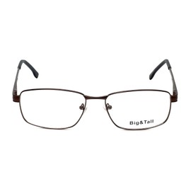 Vivid Eyewear Big and Tall 16 Designer Eyeglasses in Brown +7.00