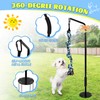 Tether Outdoor Dog Tug Toy, 360° Rotating Spring Pole, 3
