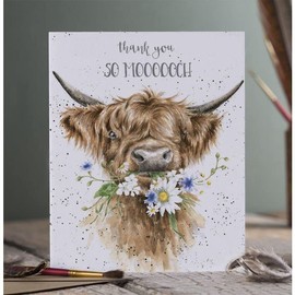 Wrendale Designs - So Moooch! Thank You Card