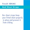 Fresh Ideas Bed Sheet Straps, 4-Pack