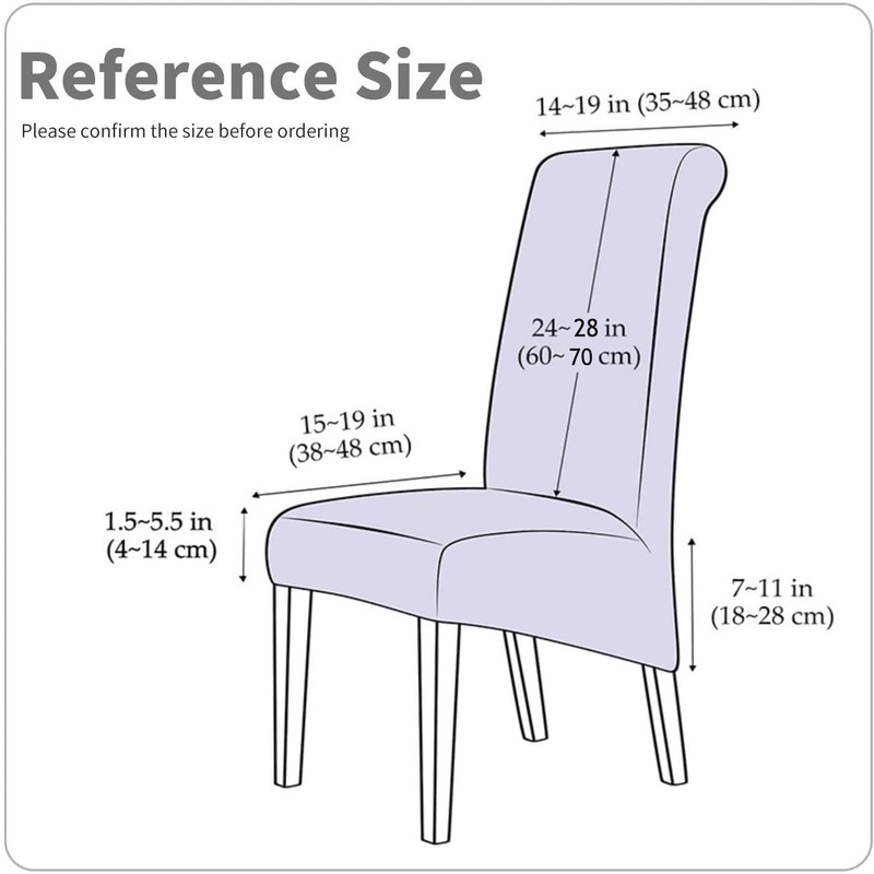 Deisy Dee Stretch XL/Oversized Soft Spandex Extra Large Dining Room