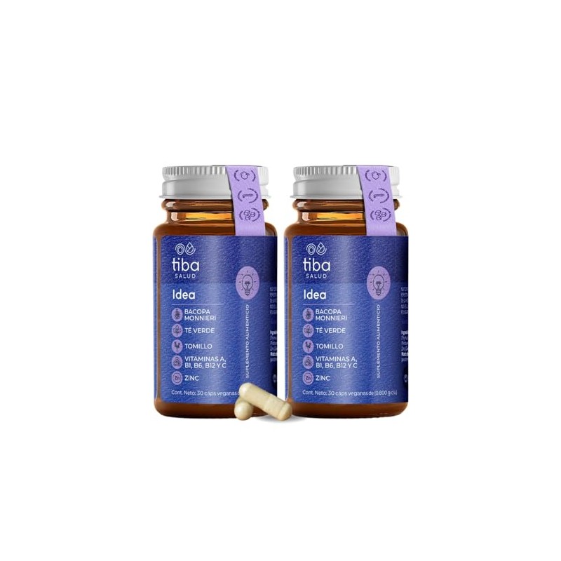 Suplemento Memoria Concentración Cerebro Duo Idea Tiba Salud