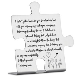 I’d Choose You Sign, Romantic Love Message Sign for Husband, Wife, Boyfriend, Girlfriend, Anniversary, Wedding, Valentine’s Day, Birthday Decorative Signs & Plaques YCC16