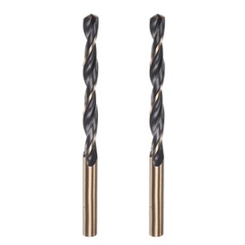 Misuyue 2pcs Metal Drill Bits, 11mm/0.433" HSS Carbide Jobber Drill Bit Sets, Twist Drill Bit for Metal Stainless Steel Aluminum Alloy, Wood Drill Bits