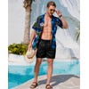 Gleeease Mens Swim Trunks with Compression Lined Short Bathing Suits