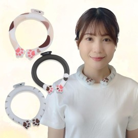 Harada Sangyo Plant Based PCM Cooling Neck Ring Sabatura Cool Ring Cooling Goods Cooling Ring Cat Paw Neck Reusable Heat Protection Cool Walking Outdoor Commuting to Work or School Sports Watching Summer 2024 Latest