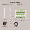 VIVOSUN Wall-Mounted Hydroponic Grow Kit, 1 Layers 36 Plant Sites
