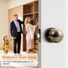 Probrico Interior Door Knob for Hallway, Antique Brass Door Knobs