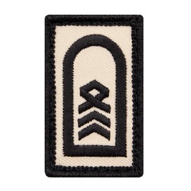 Café Viereck ® Oberstabsfeldwebel Bundeswehr Rank Patch with Rank - Embroidered with Velcro - 3 x 5 cm (Sand Mini)
