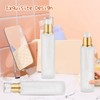 8 Pcs 120ml/4oz Frosted Glass Bottles Refillable Pump Dispenser Jar