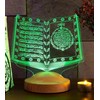 Ramadan Decorative Islamic Eid Mubarak Decoration 3D LED Lamp Gift