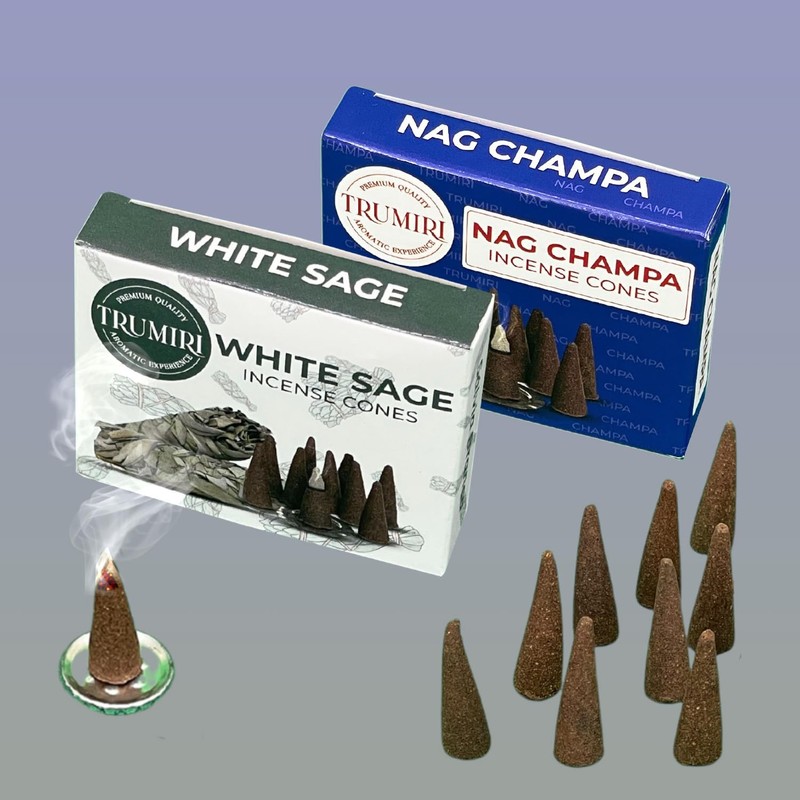 TRUMIRI Incense Cones - Combo Pack of 20 Cone Incense