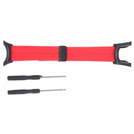 Magnetic Silicone Watchband for Suunto Ambit 1 2 2S 2R 3 Sport 3 Peak Folding Clasp Adjustable Magnetic Closure Watch Strap Red