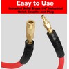 Keepro Durable Hybrid Air Hose, Flexible 1/4 Inch ID By