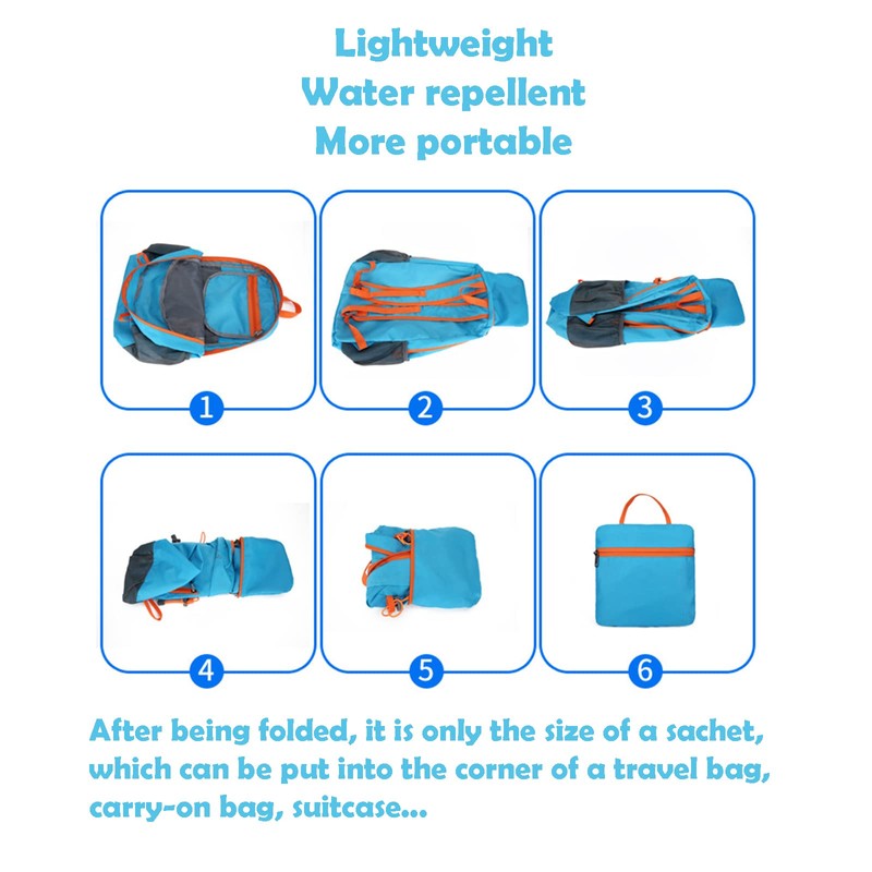 Hiking Backpack,20L Sports Lightweight Folding Waterproof Ultra-Light Backpack Suitable For