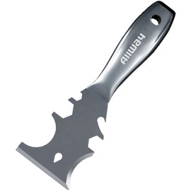 ALLWAY UXG12 Stainless Steel 12-In-1 Pro Painter's Multi-Tool with Hammer End