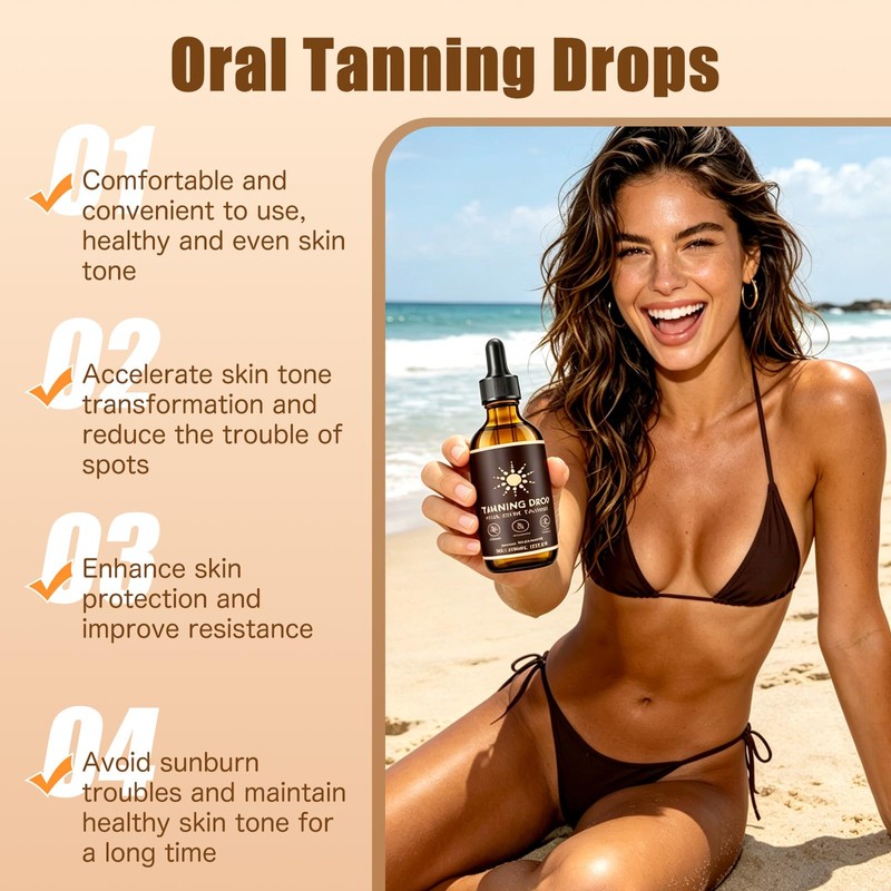 Tanning Drops To Drink Made with Natural Ingredients