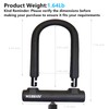 Bike U Lock with 5ft Security Cable 17mm Shackle, Bike