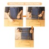 LIUYWYHCF Three-Tier Ceramic Plate Rack - Foldable Gold Plate Rack