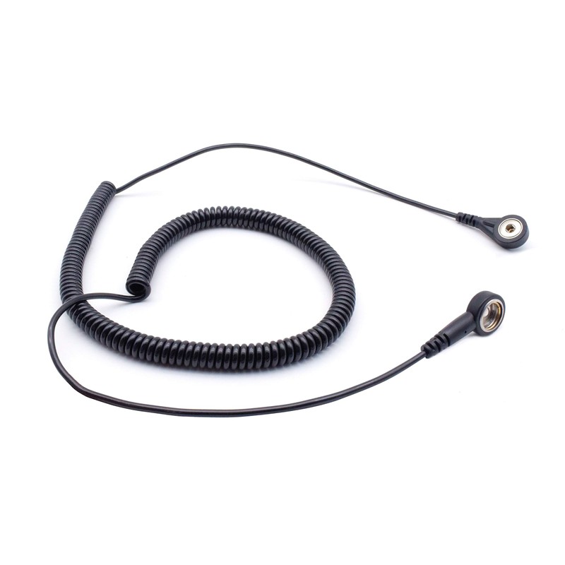 QUADRIOS GmbH ESD Protection Spiral Cable Earth Cable 10 mm