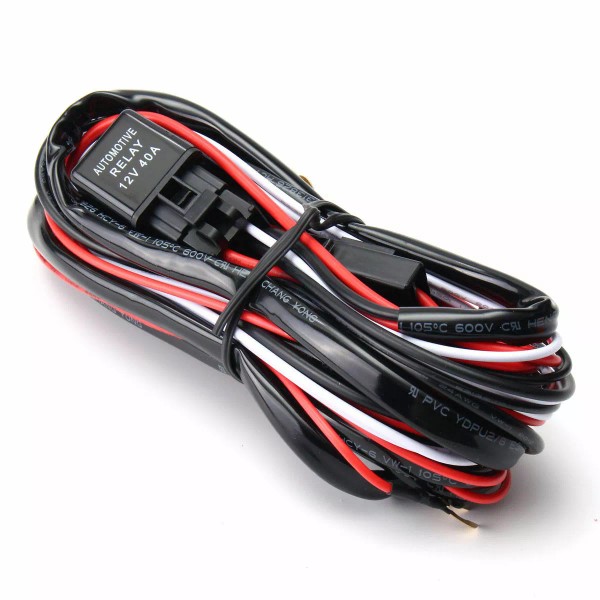 Aaiwa 12V 40A Wiring Harness Kit Fuse ON OFF Switch