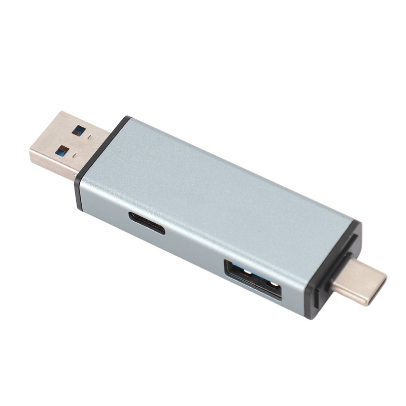 USB 3.0 Card Reader Plug and Play Dual Connector Memory