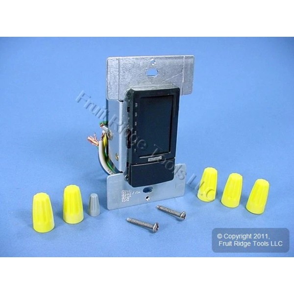 Leviton Black Mark 10 Fluorescent Touch Light Dimmer Switch 1000VA