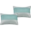 Not Available 7 Piece Green Blue Grey Geometric Soft Bedding