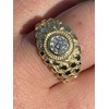 Men's 0.5ct Moissanite Ring - 14k Gold Vermeil Solid 925
