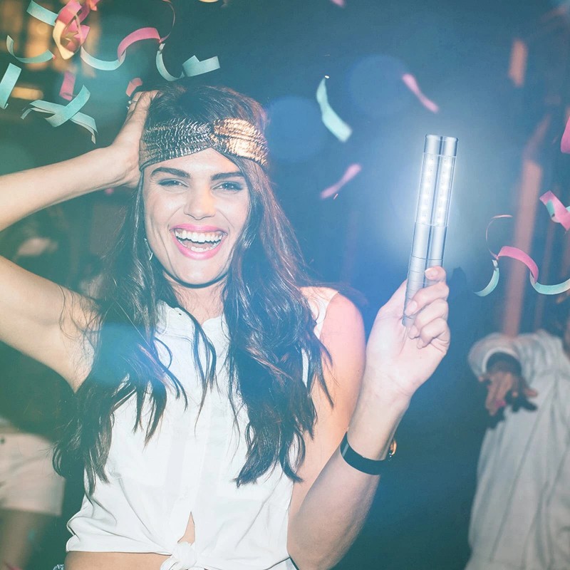 Civaner 2 Pieces LED Strobe Baton Light LED Bottle Service