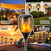 Solar Lights Outdoor 99 LED Higher & Larger Flickering Flame