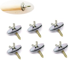 NentMent 6 Set Wooden Parrot Perch Mount Screws Nuts Washer Kit Hardware for Natural Wood Bird Perch DIY Wood Birds Stand Branch Platform Playground Wild Grape Paw Grinding Stick Parakeet Cockatiel