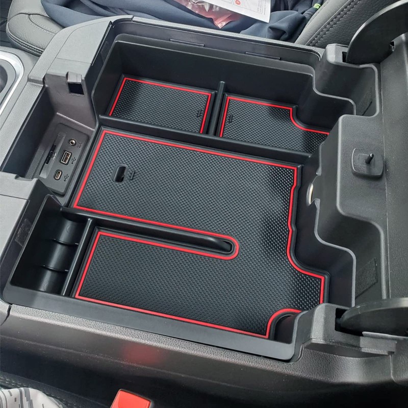 Full Size Center Console Organizer Tray Compatible with 2019-2022 Chevy