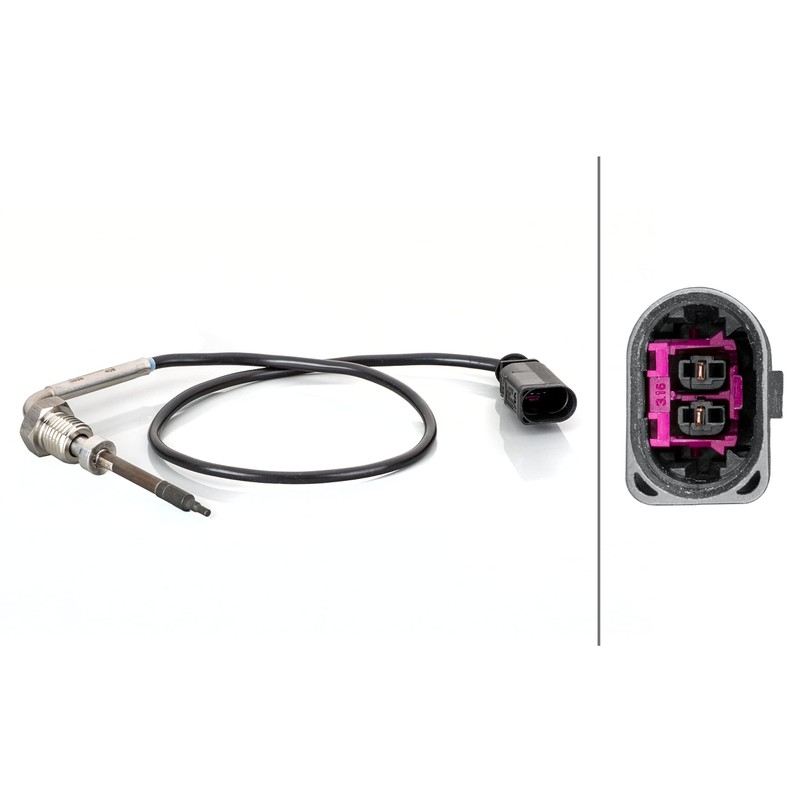 HELLA 6PT 014 494-861 Sensor, exhaust gas temperature - 2-pin