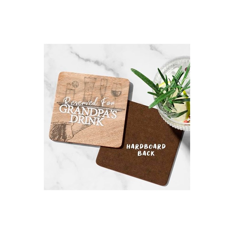 Grandpa Drinks Coaster Idea Gifts For Grandpa Birthday Or Grandpa