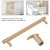 Cabinet Door Handle 224MM Hole Pitch Leather Brass Light Luxury