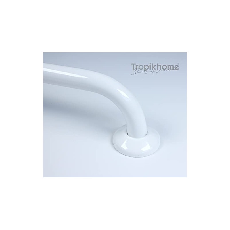 Tropik Home White 8" Disabled Grab Rail Bar Handle Mobility
