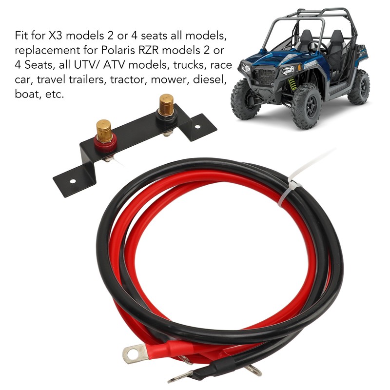 Remote Battery Jump Post Waterproof Battery Terminals Relocation Kit for
