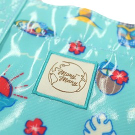 Marushin 0785005000 Tote Bag, Meny Hawaii, World, Pastel, Cute, Women's, Small, Gusseted