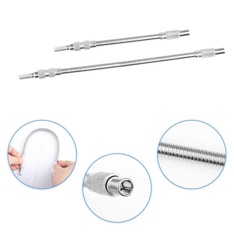 Tabanzhe 2 Pcs Flexible Drill Bit Extension - Sturdy and