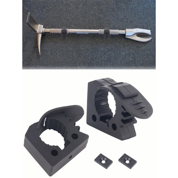 Quick Release Rubber Clamp, Halligan Tool Holder for Mounting Tools