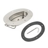 304 Stainless Steel Chain Deck Pipe with Rubber Gasket 6.32x4.47in